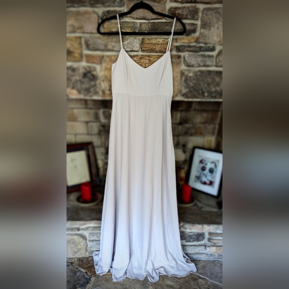 Show me your Mu Mu. Beige full length formal Dress. Size S - Picture 1 of 8